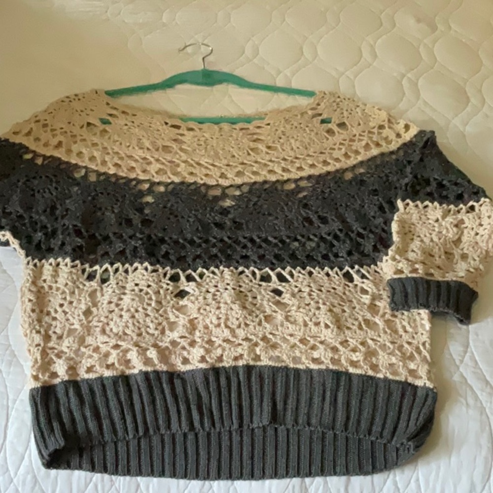 Hazel crochet sweater- new!